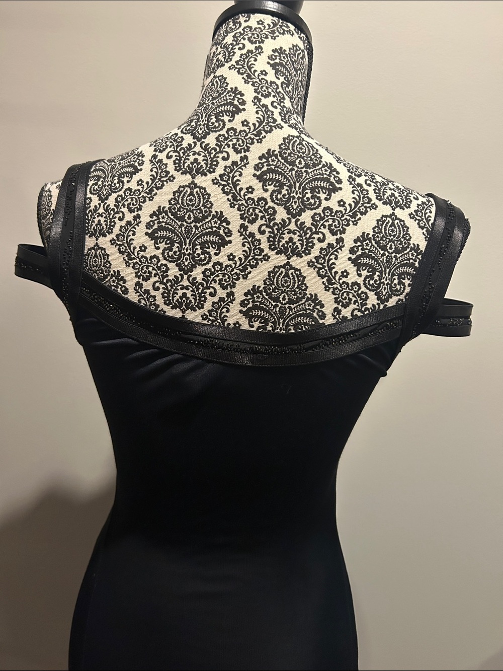 Armani Exchange Black off the Shoulder Strap Midi Dress - Picture 3 of 6